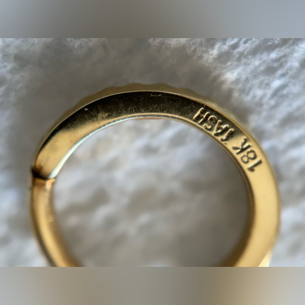 Maria Tash Diamond Horizontal Eternity hoop - 8mm - Picture 3 of 4